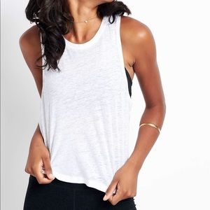 Beyond Yoga Wrap Around Tank White